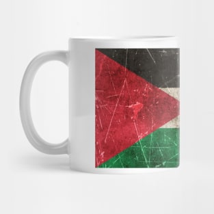 Vintage Aged and Scratched Palestinian Flag Mug